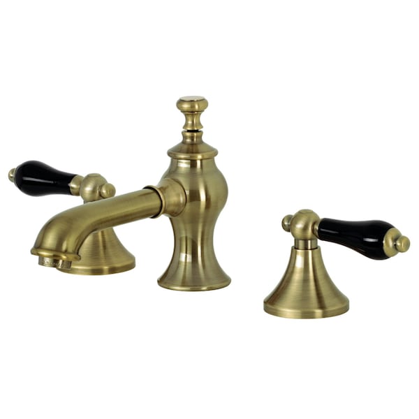 Kingston Brass KC7063PKL Widespread Bathroom Faucet with Brass Pop-Up, Antique Brass KC7063PKL - main
